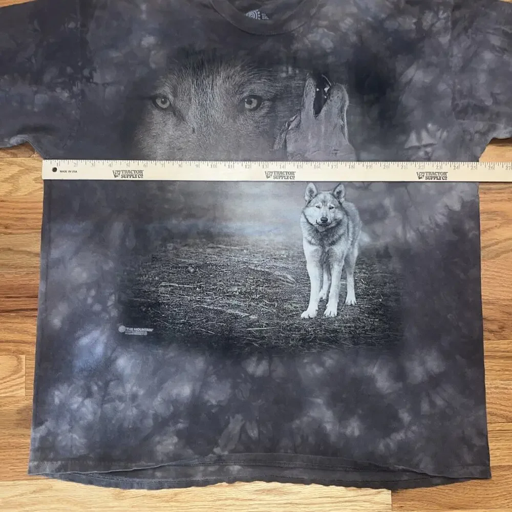 2017 The Mountain Wolf Hollow Gray T Shirt Tie Dye Size XXL 2XL